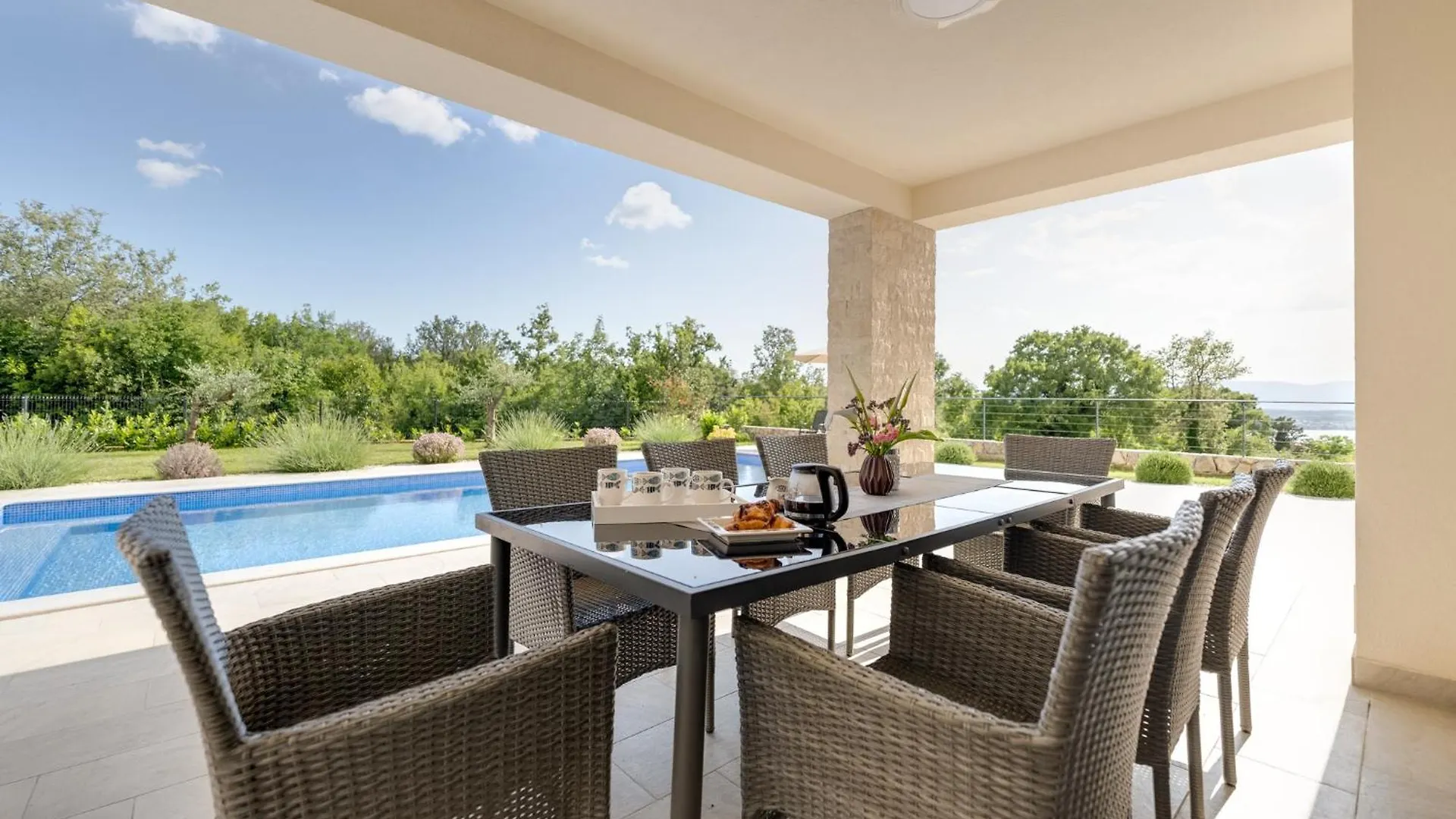 Luxury Villa With A Pool, Panoramic Sea View, Beach - By Traveler Tourist Agency Krk Id 2406 Sveti Vid-Miholjice