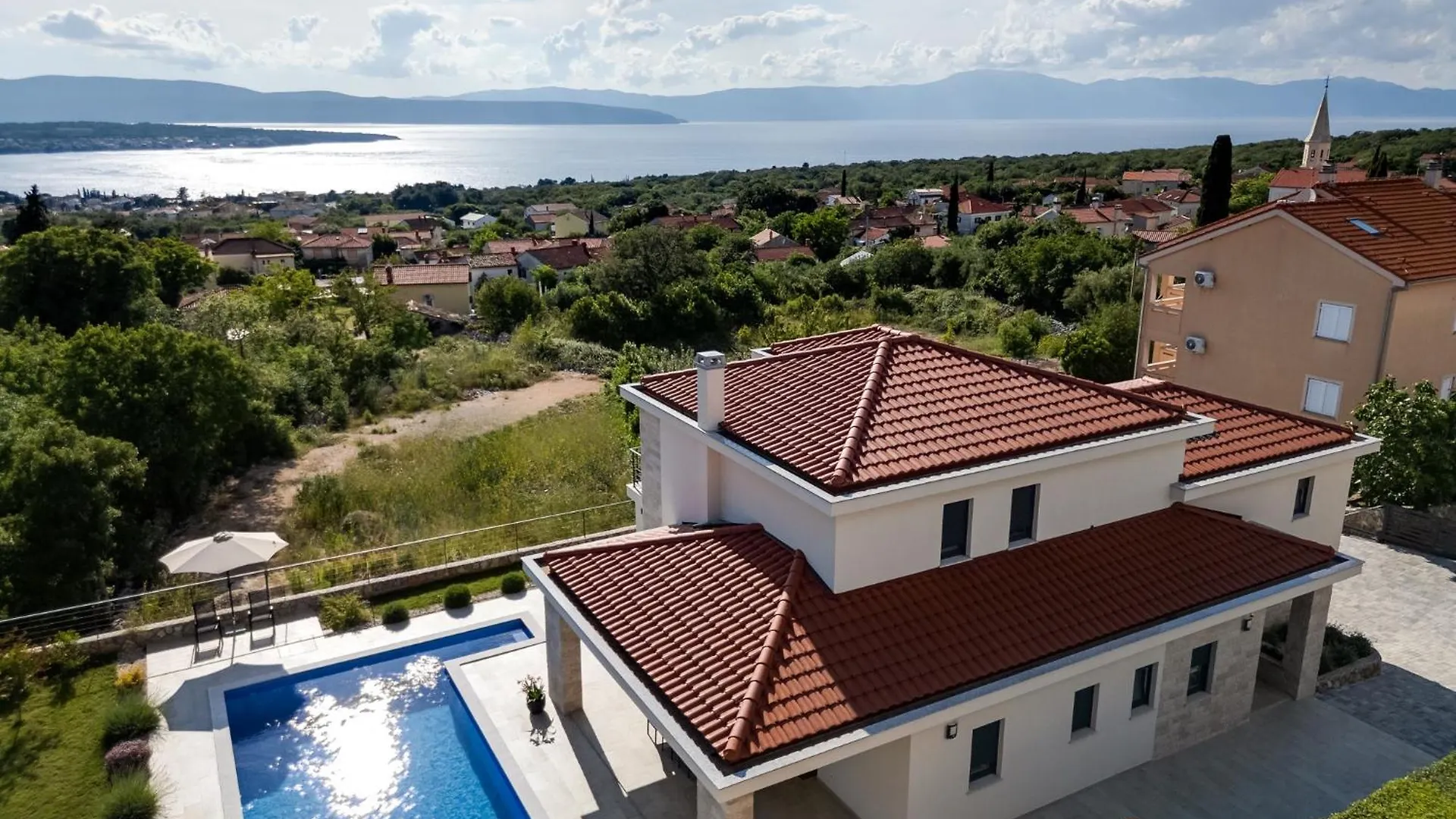 Luxury Villa With A Pool, Panoramic Sea View, Beach - By Traveler Tourist Agency Krk Id 2406 location