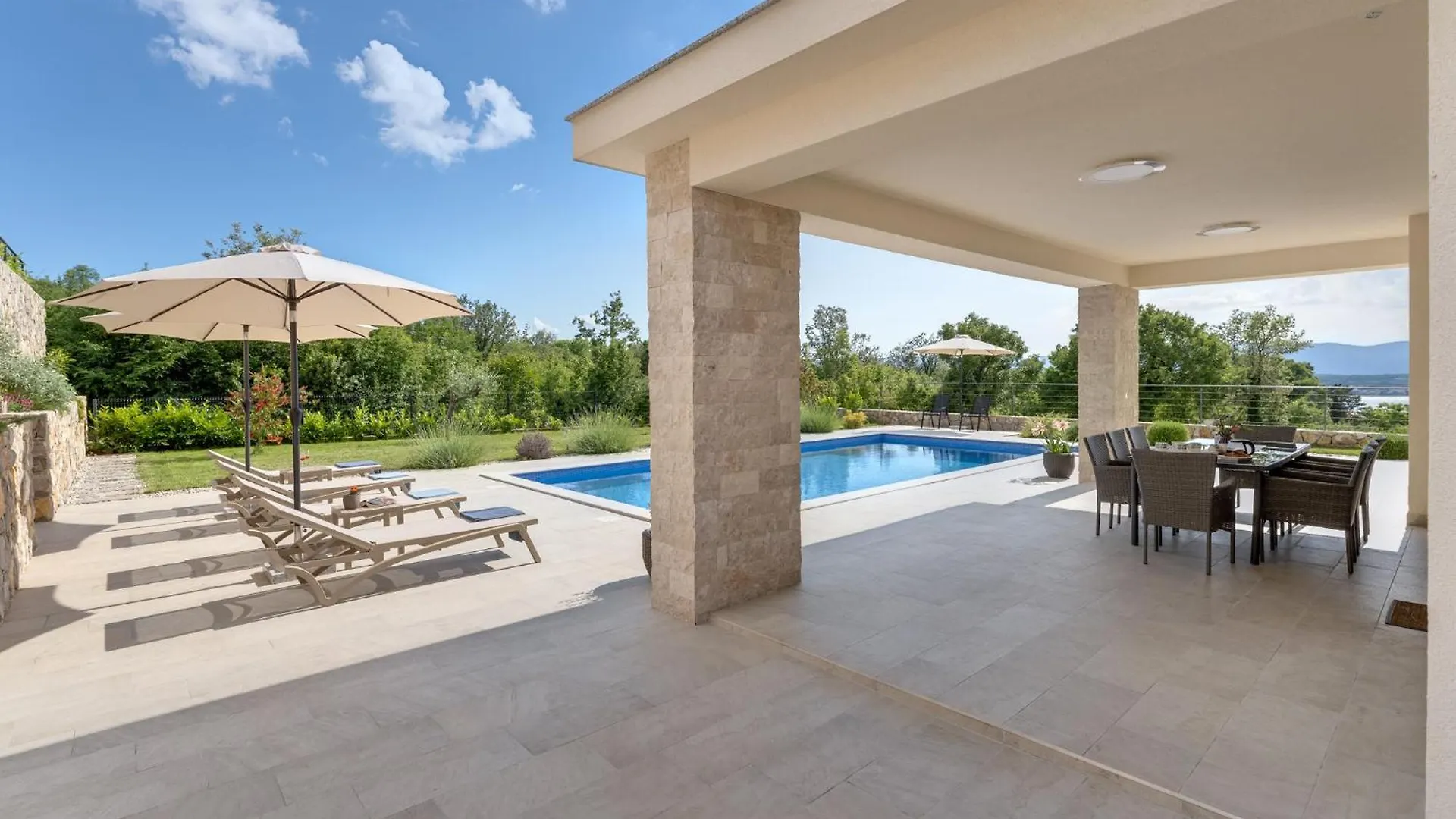 Luxury Villa With A Pool, Panoramic Sea View, Beach - By Traveler Tourist Agency Krk Id 2406 Sveti Vid-Miholjice