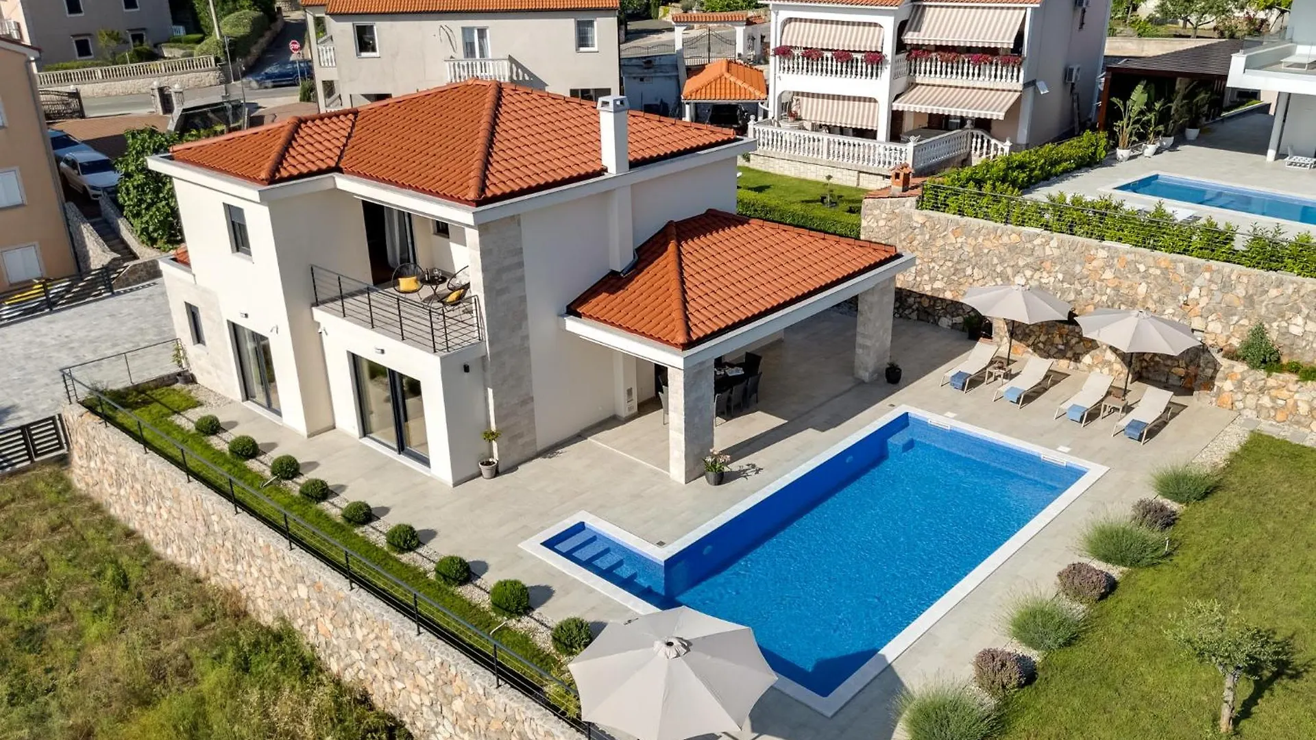 Luxury Villa With A Pool, Panoramic Sea View, Beach - By Traveler Tourist Agency Krk Id 2406 Sveti Vid-Miholjice Croatia